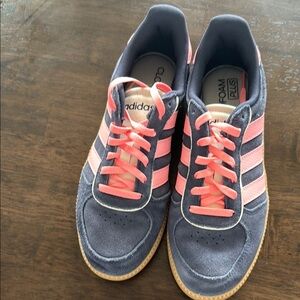 Adidas Pink and Blue Sneakers Classic Retro Style